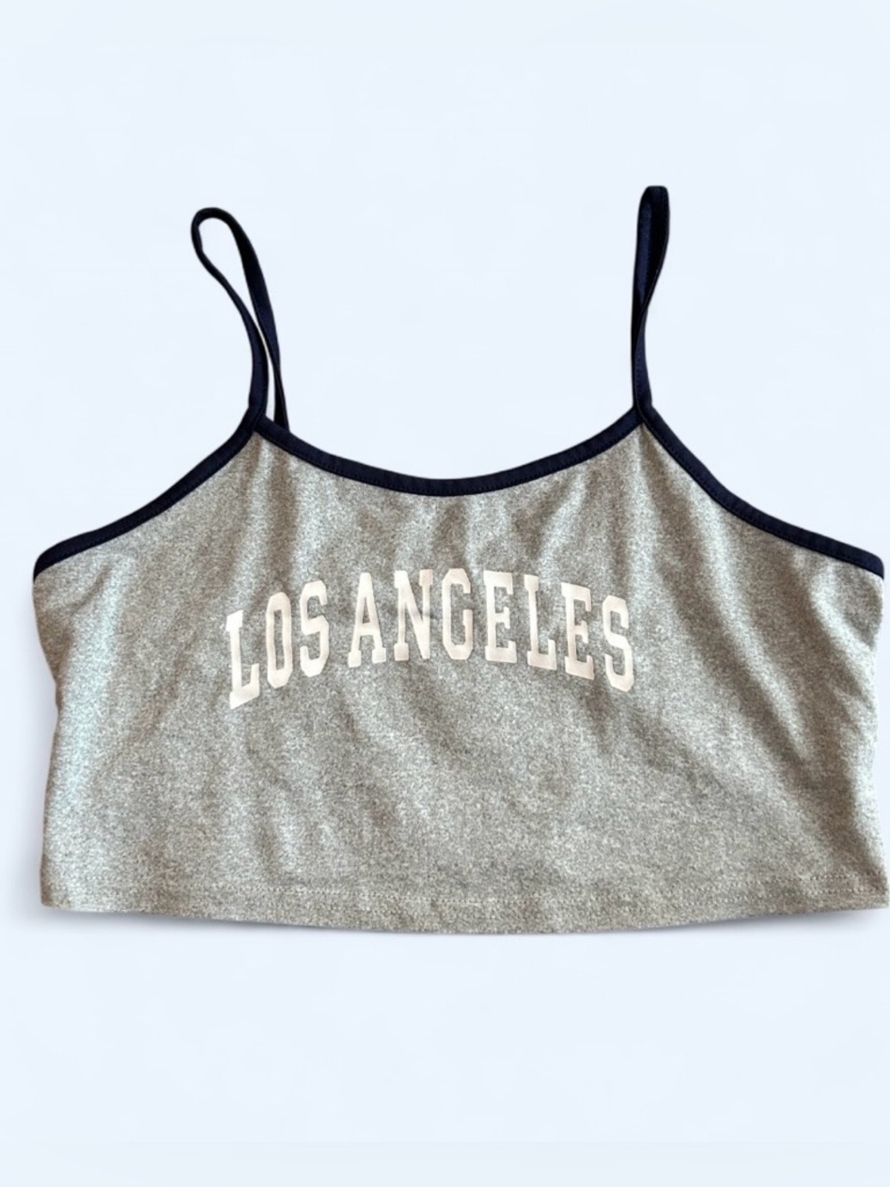 Los Angeles Graphic Baby Tee Crop Tank - Size S